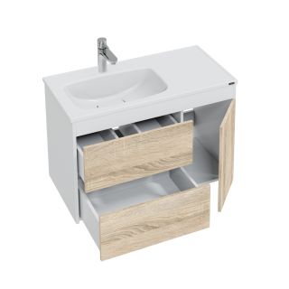 Подвесная тумба под раковину Санта Меркурий 700456 90 см янтарный